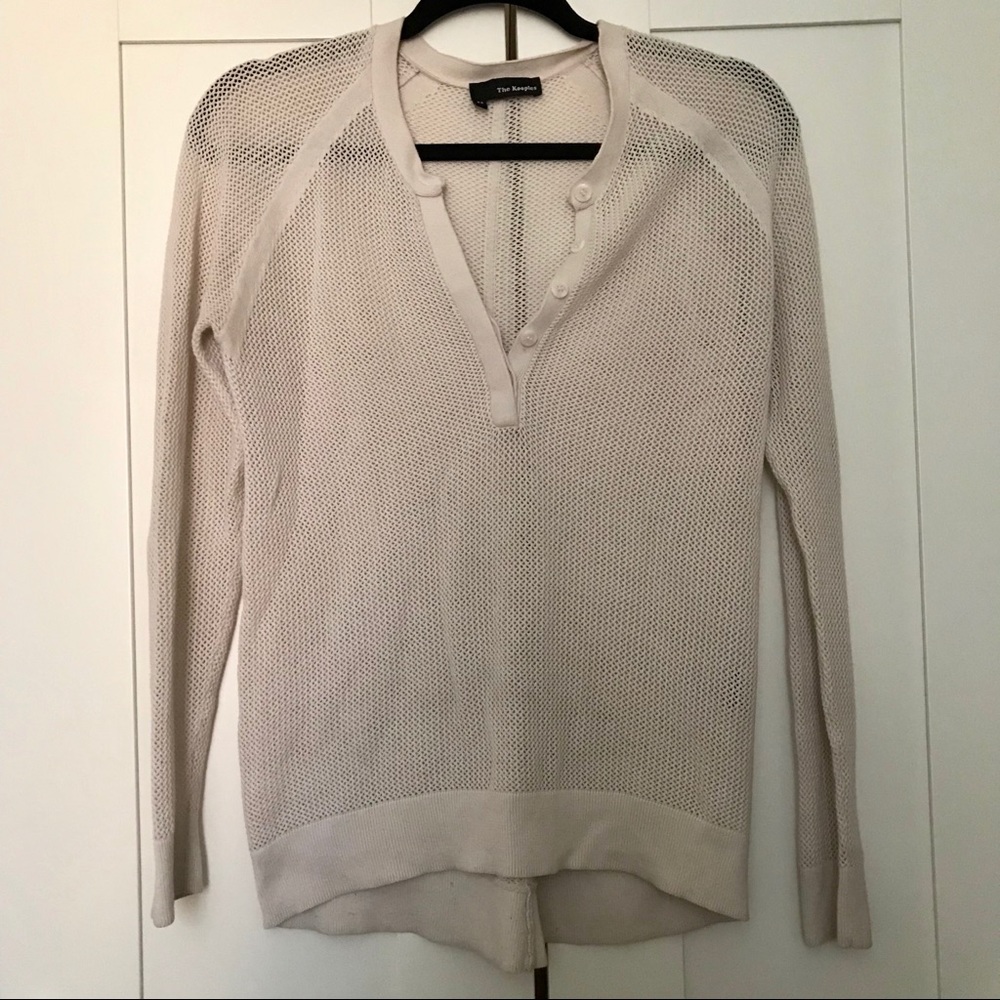 The Kooples Waffle Knit Sweater